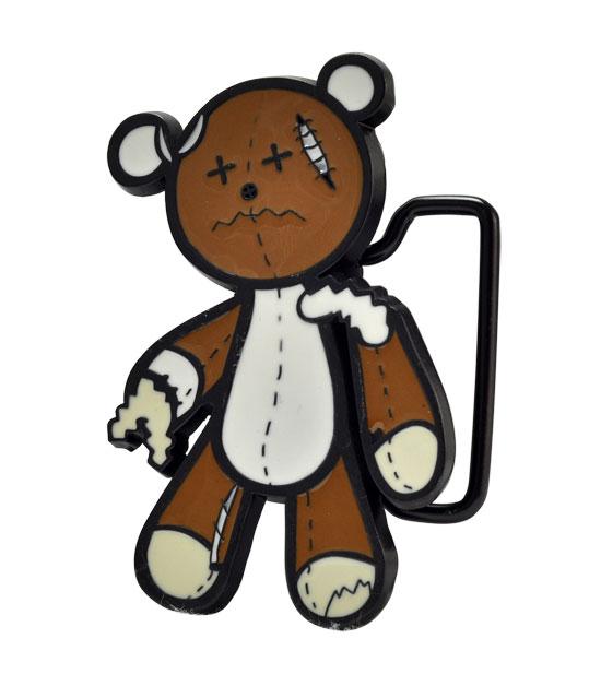 Ripped Dead Brown Bear Belt Buckle - Monster Steel