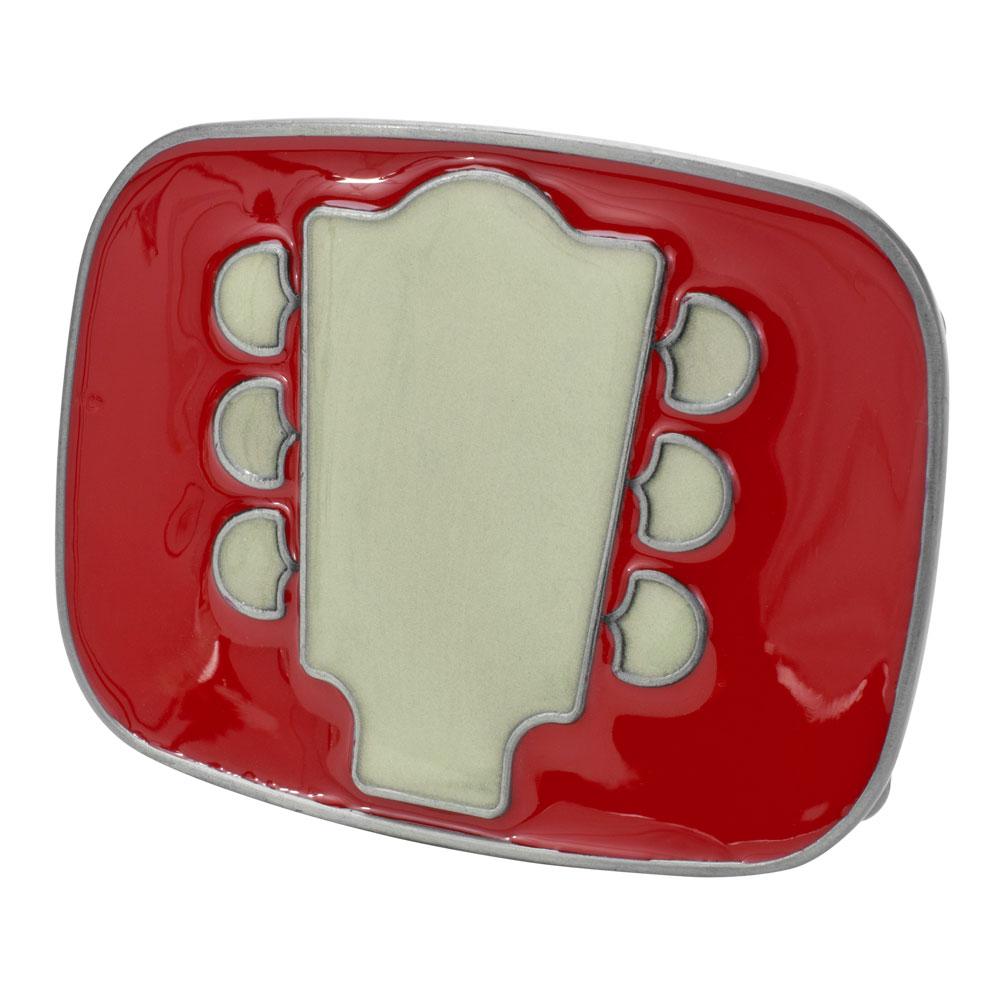 Buckle Rage Men's Guitar Headstock Glow In The Dark Music Instrument Belt Buckle - Monster Steel