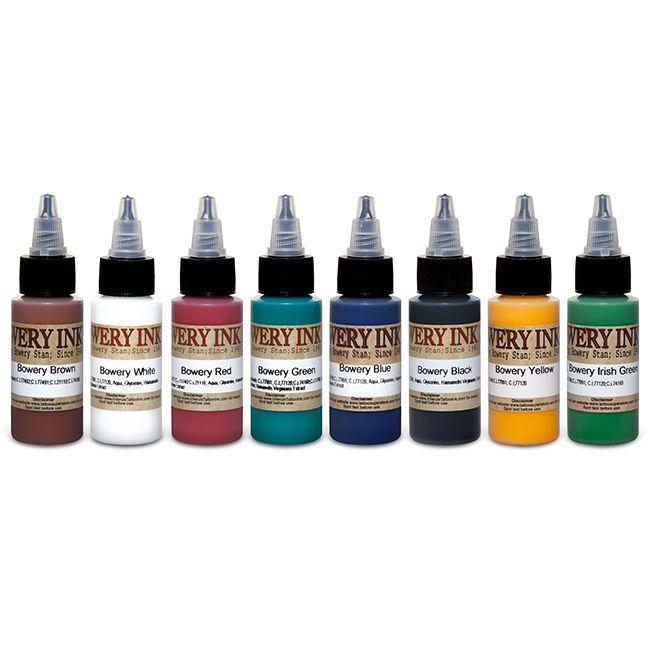 Bowery Ink 1oz Set — Intenze Tattoo Ink — 8 Bottles - Monster Steel