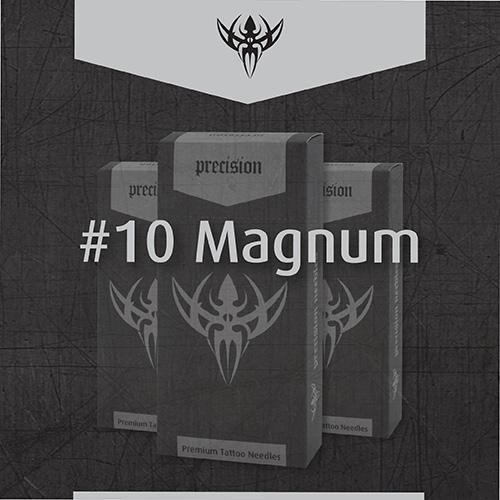 #10 BugPin Magnum Precision Tattoo Needles - Box of 50 - Monster Steel
