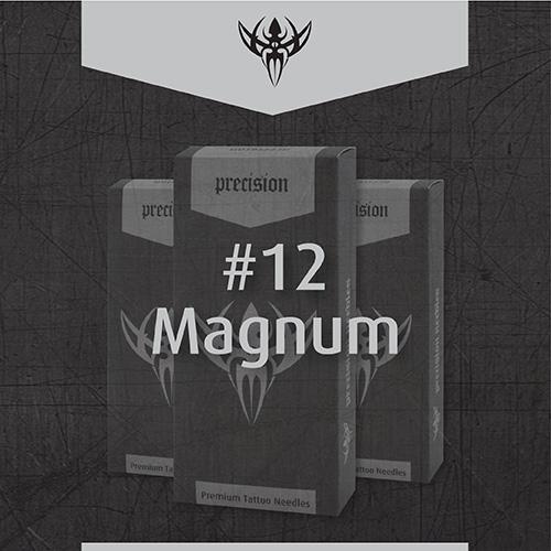 #12 Standard Magnum Precision Tattoo Needles - Box of 50