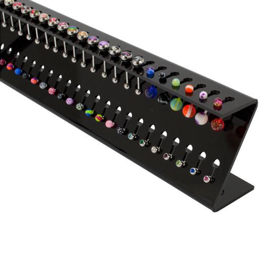 Combo Belly and Tongue Body Jewelry Display Acrylic - Monster Steel