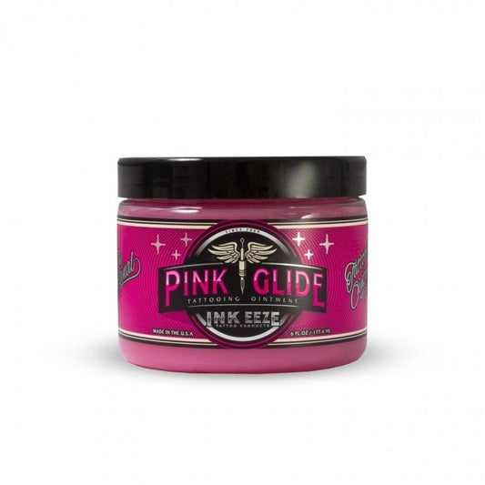6oz Jar of Pink Glide Tattooing Ointment by INK-EEZE
