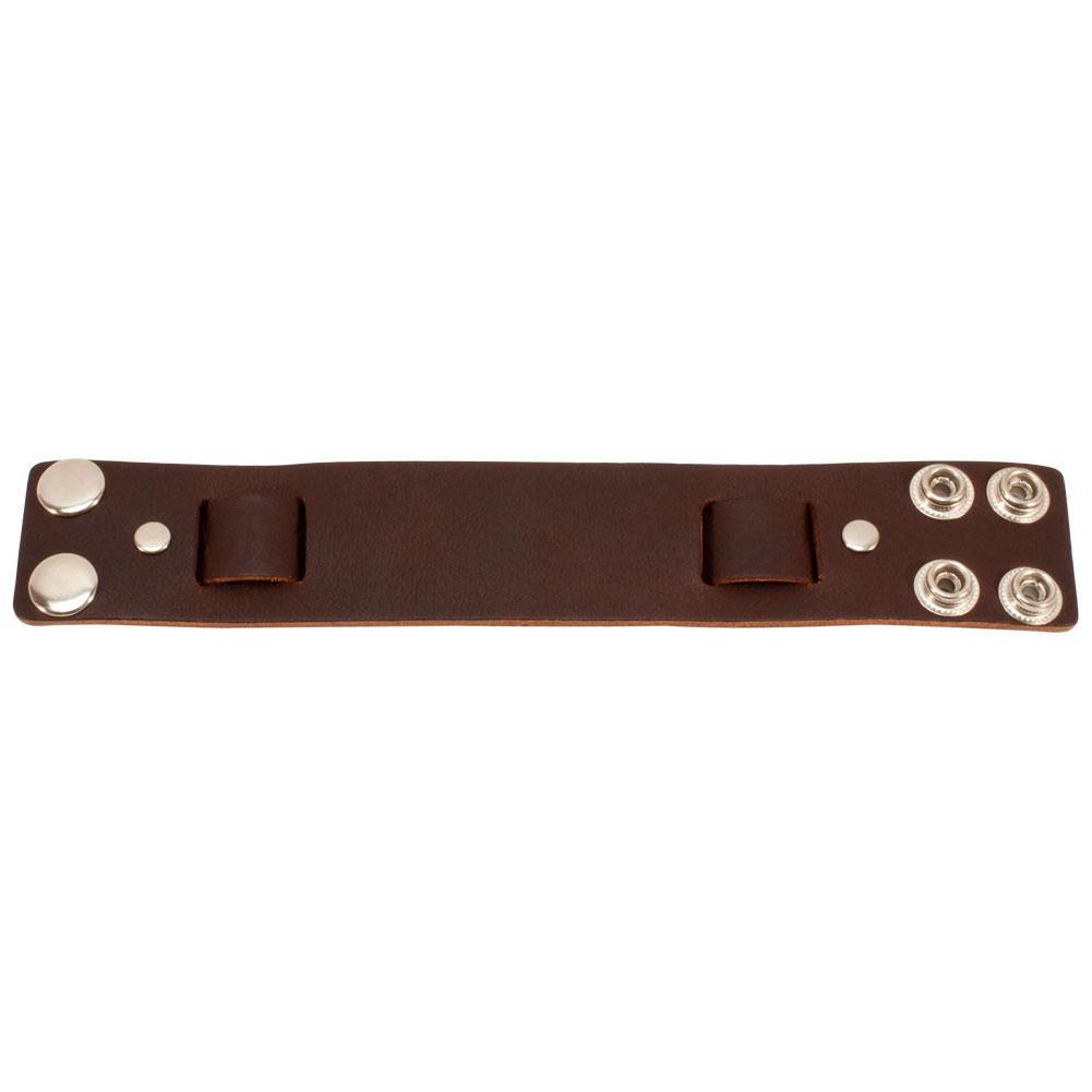 Vintage Brown Snap Wholesale Leather Cuff Bracelet