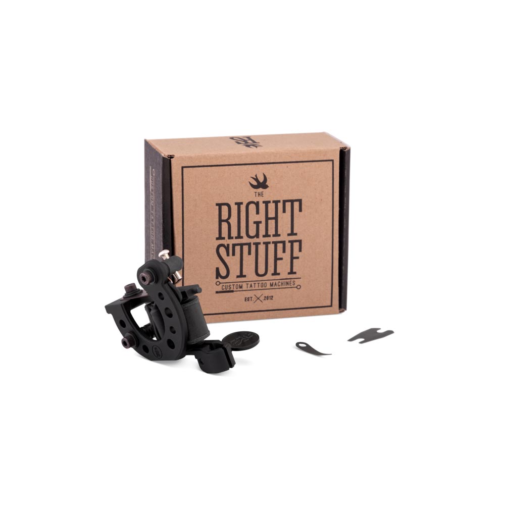 Right Stuff Lucky TrueLiner ALU Coil Tattoo Machine — Black (box)