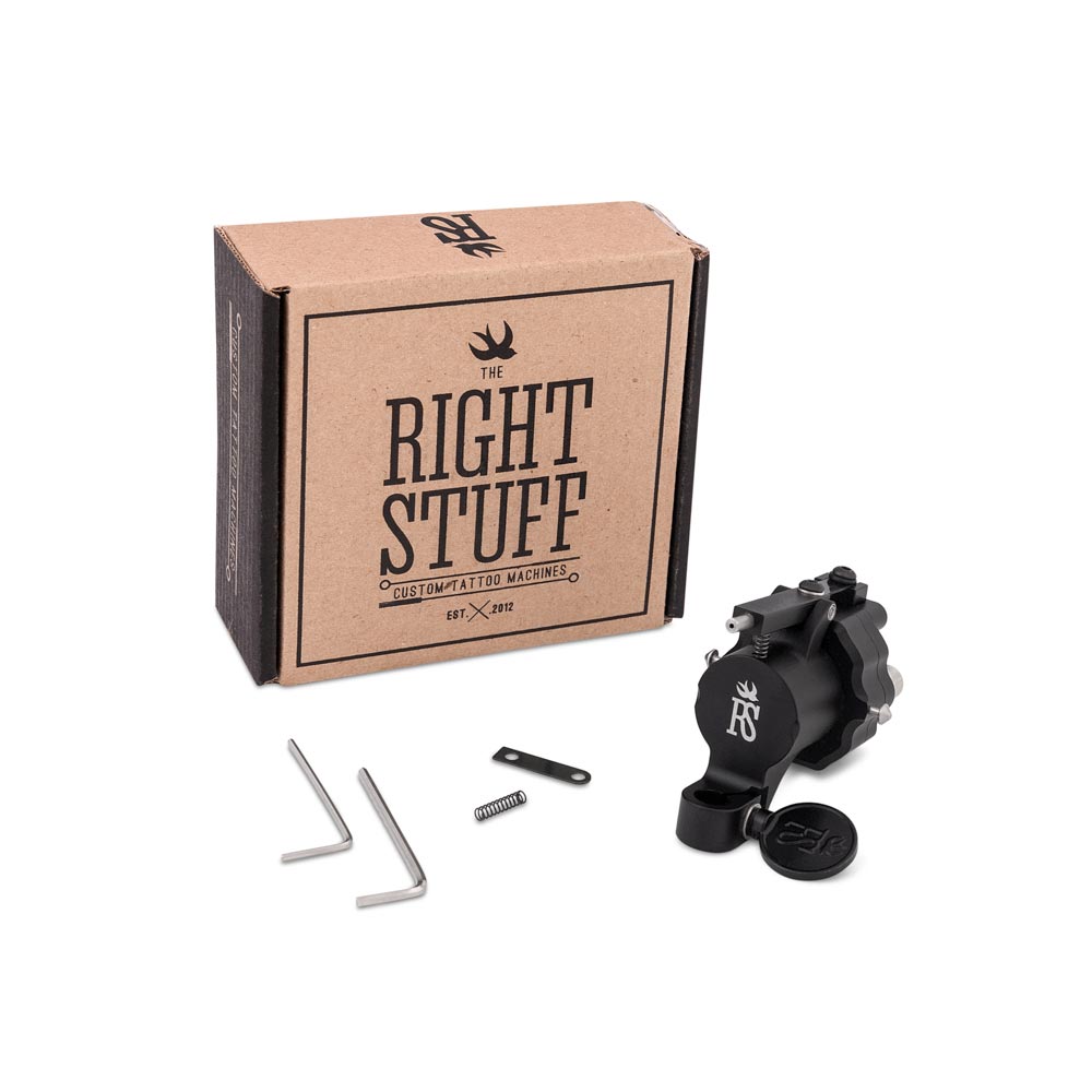 Right Stuff RE:verse Rotary Tattoo Machine — Black (box)