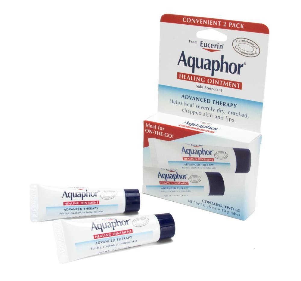 Aquaphor Healing Ointment Advanced Therapy - 2-Pack of Tubes - .35oz - Monster Steel