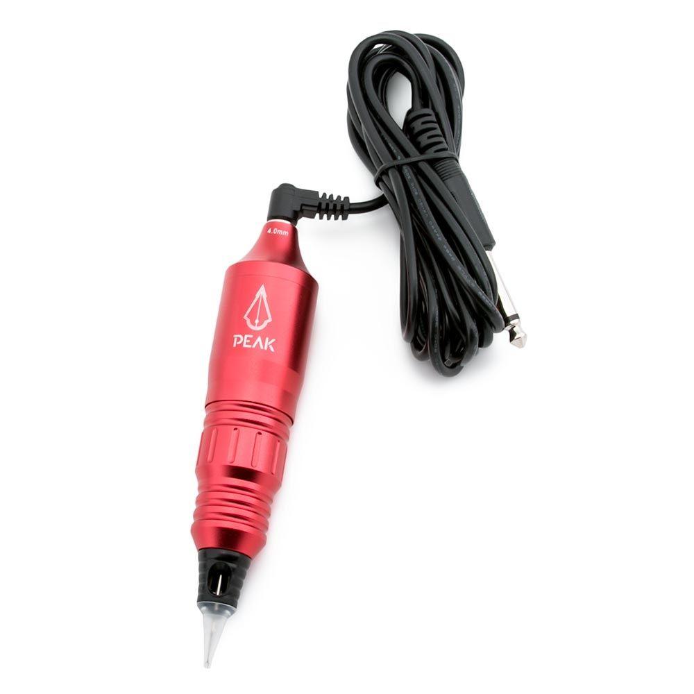 Peak Kyan Pen Rotary Tattoo Machine - Red - Monster Steel