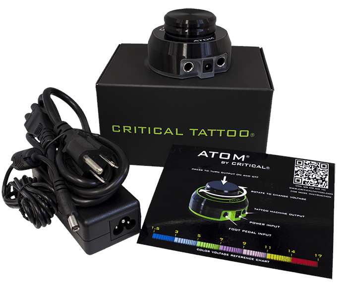 Critical Tattoo Atom Silver Power Supply