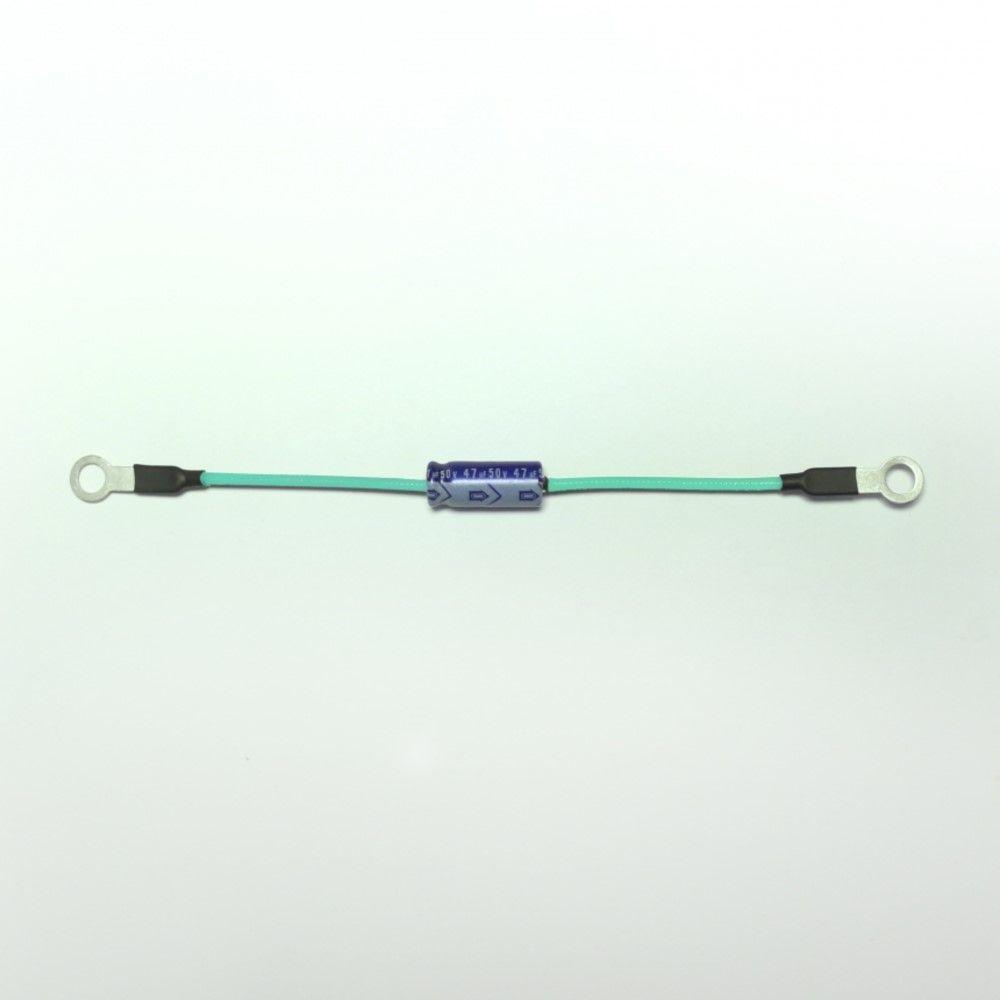 50V 47uF HM Green Pre-Soldered Capacitor - Monster Steel