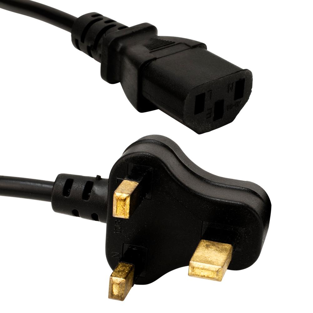 Standard UK United Kingdom Power Cord for Tattoo Power Supplies - Monster Steel
