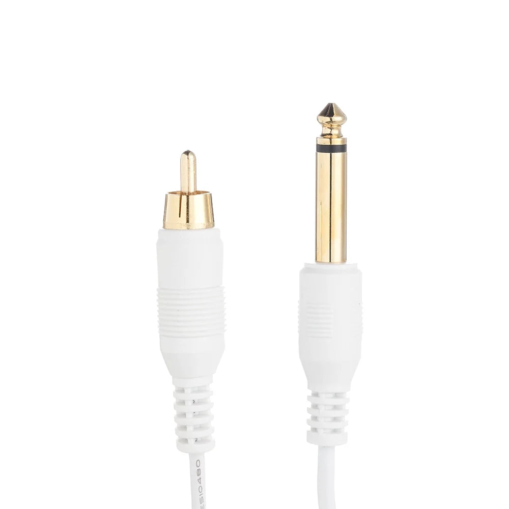Darklab 6’ Straight RCA Cable — White - Monster Steel
