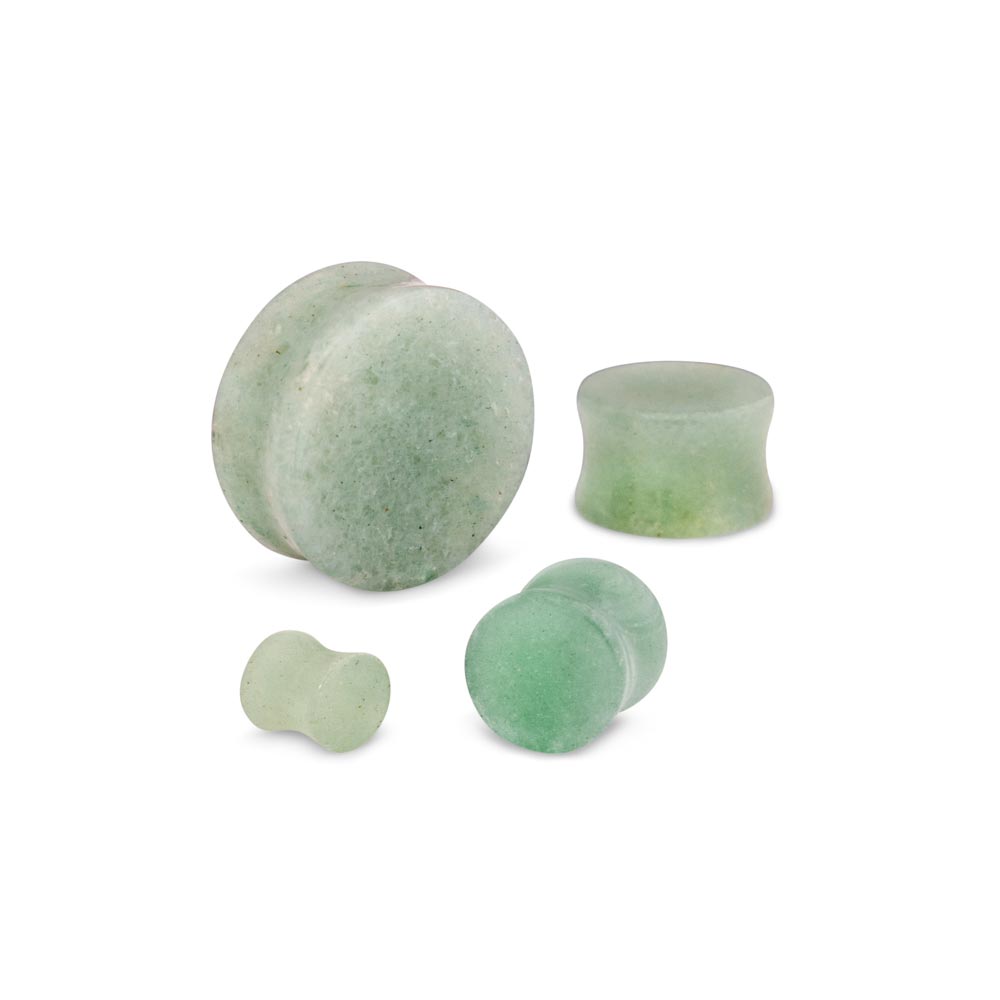 Green Aventurine Stone Plug — Price Per 1