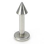 14g Internal Steel Cone Labret — Price Per 1 - Monster Steel