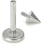 16g Internal Steel Cone Labret — Price Per 1 - Monster Steel