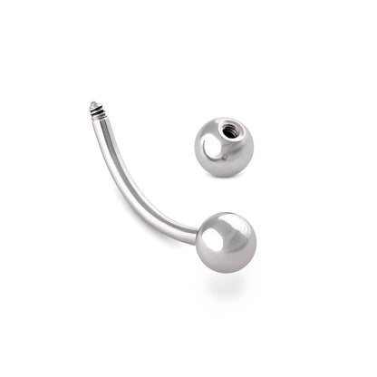 Bent Barbell on Belly Image