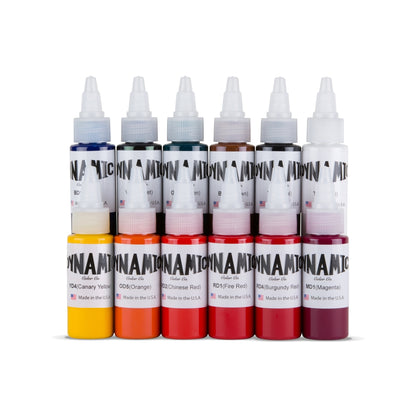Dynamic Tattoo Ink | 12 Color Sample Pack | 1 oz - Monster Steel