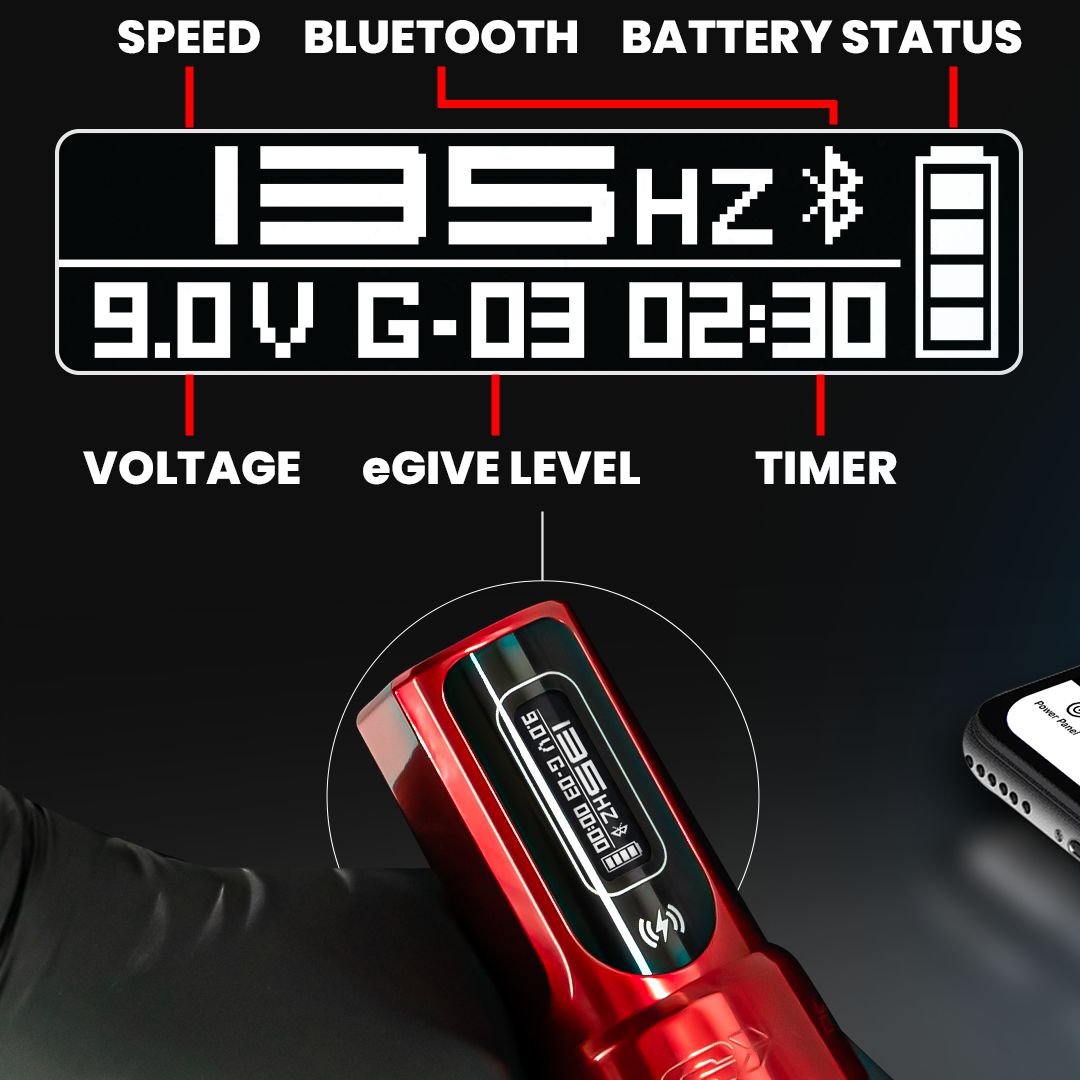 FK Irons Flux Max Tattoo Machine with 2 PowerBolt 2.0 — Pick Color and Stroke Length - Monster Steel