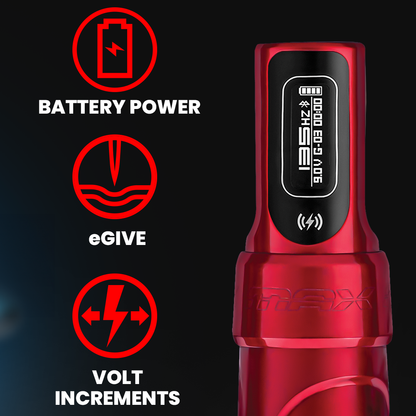 FK Irons Flux Max Tattoo Machine with 1 PowerBolt 2.0 — Pick Color and Stroke Length - Monster Steel