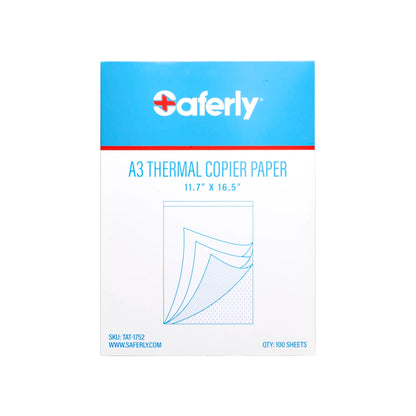 Saferly A3 Thermal Copier Paper — 11.7” x 16.5” — 100 Sheets - Monster Steel