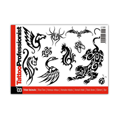 Tattoo Professionist #03 — Tribal Animals — Softcover Book - Monster Steel