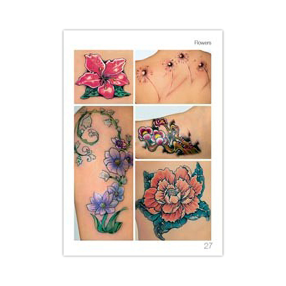 Tattoo Book of Flowers and Roses — Softcover Book