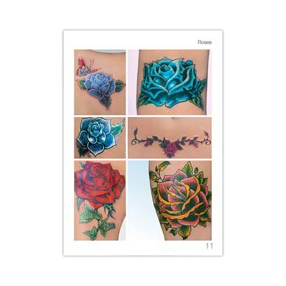 Tattoo Book of Flowers and Roses — Softcover Book
