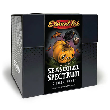 Eternal Tattoo Ink - Seasonal Spectrum Set of 12 - 1oz Bottles - Monster Steel