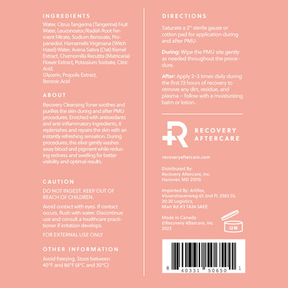 Recovery Cleansing Toner — 4oz - Monster Steel