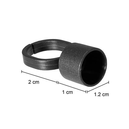 Bag of 50 Cosmetic Ink Cup Holder Finger Ring - Monster Steel