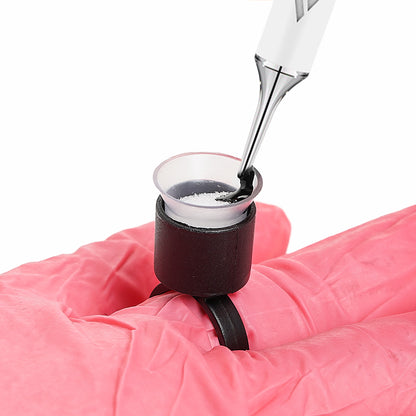 Bag of 50 Cosmetic Ink Cup Holder Finger Ring - Monster Steel