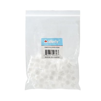 Bag of 50 Clear Cosmetic Ink Cups with Sponge - Monster Steel