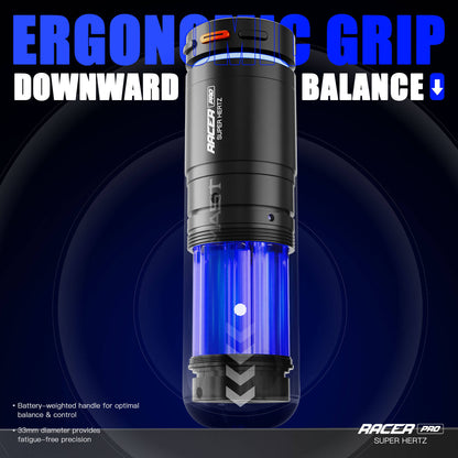 Dragonhawk Mast Racer Pro Wireless Tattoo Pen Machine — Black — 4.2mm Stroke - Monster Steel