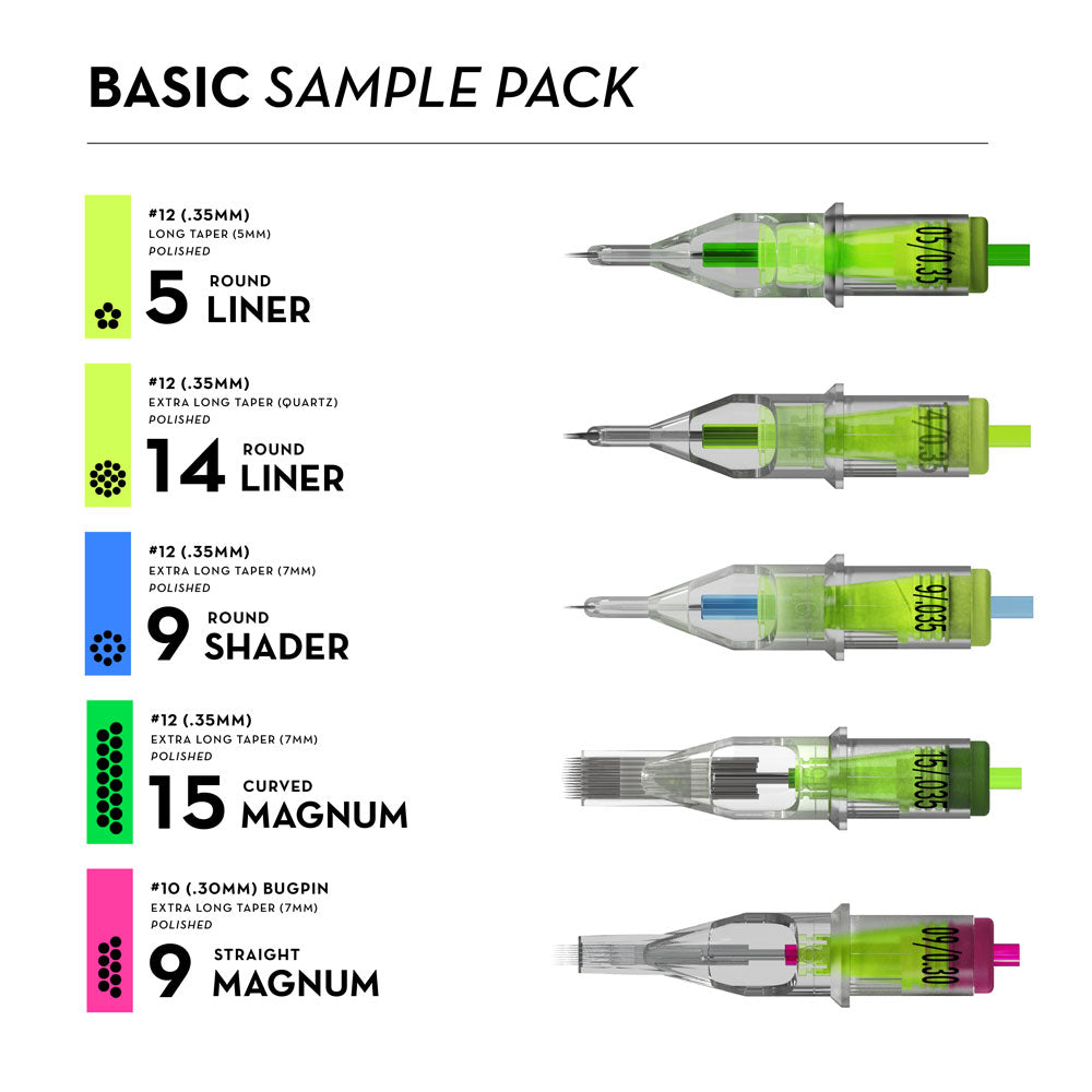 Peak Stellar Needle Cartridges — Sample Pack - Monster Steel