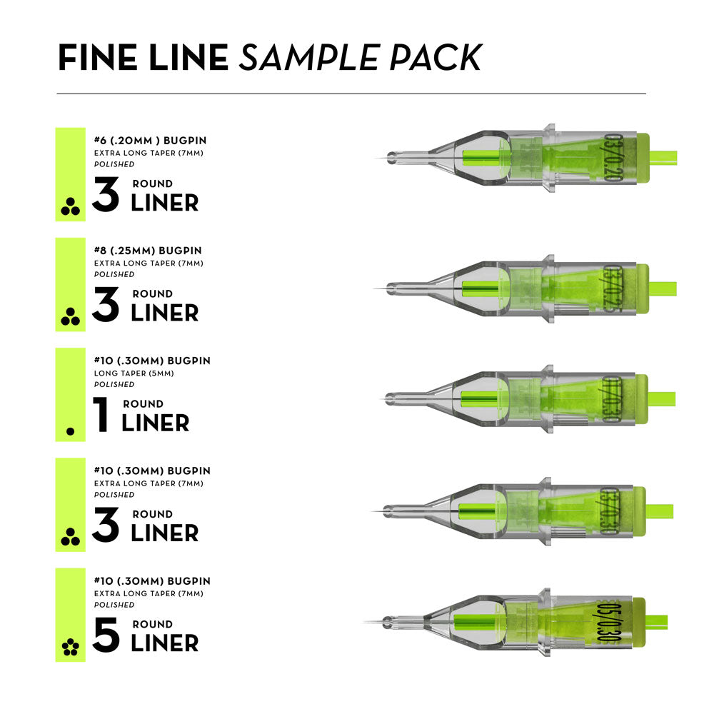 Peak Stellar Needle Cartridges — Sample Pack - Monster Steel