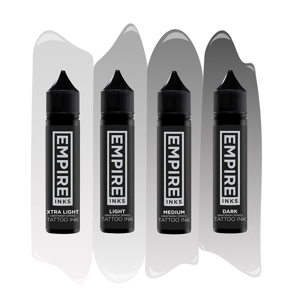 Empire Ink | Graywash Series | 4-Stage Graywash Set | Pick Size