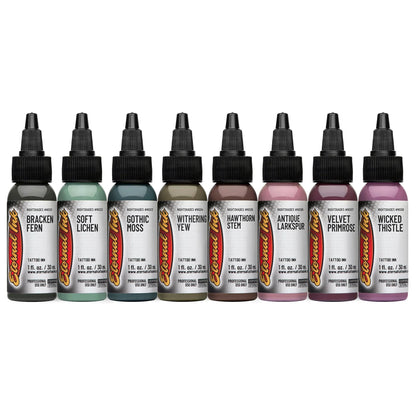 Gia Rose Nightshades Set of 8 Bottles — Eternal Tattoo Ink — 1oz - Monster Steel
