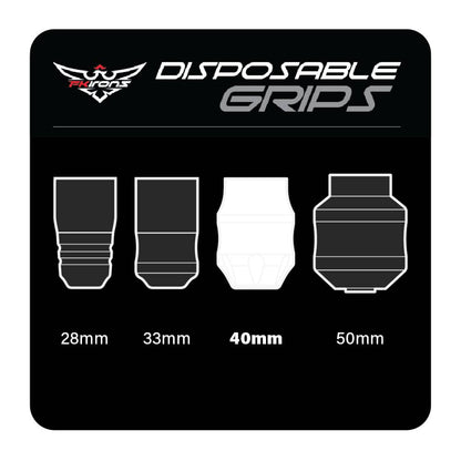 Wide 40mm Disposable Rubber Grip - Box of 24 - Monster Steel