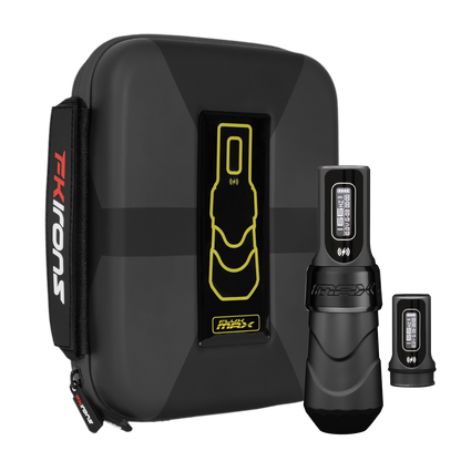 FK Irons Flux Max Tattoo Machine with 2 PowerBolt 2.0 — Pick Color and Stroke Length - Monster Steel