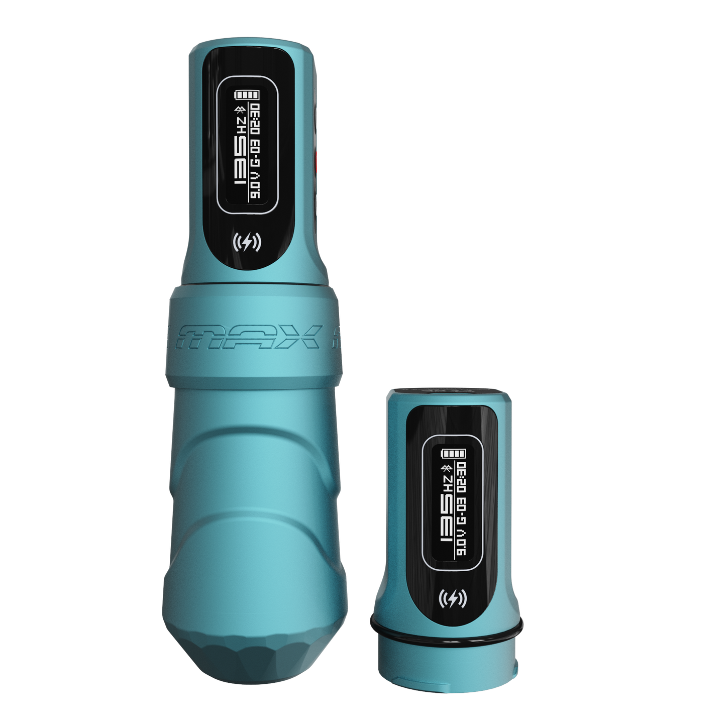 FK Irons Flux Max Tattoo Machine with 2 PowerBolt 2.0 — Special Edition Kawaii Series — 4.0mm Stroke - Monster Steel