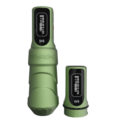 FK Irons Flux Max Tattoo Machine with 2 PowerBolt 2.0 — Special Edition Kawaii Series — 4.0mm Stroke - Monster Steel