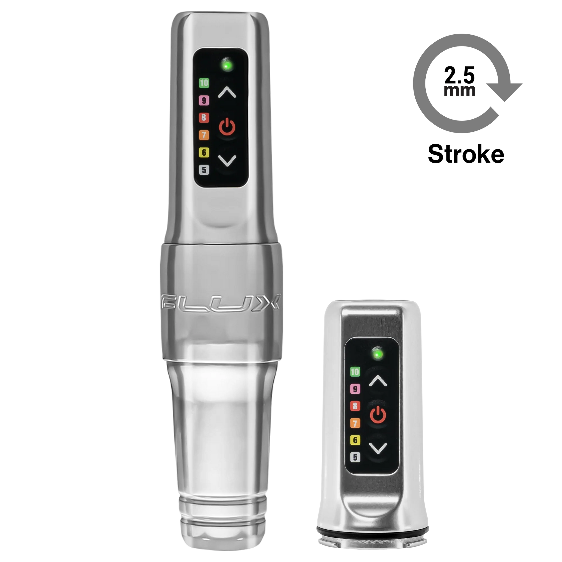 Flux Mini Silver with Extra Battery - Monster Steel