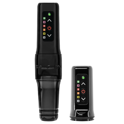 Microbeau Flux Mini Permanent Makeup Machine with 2 Battery Packs- 3.0mm - Monster Steel