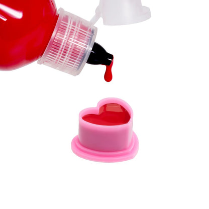 Saferly Heart Ink Caps — Bag of 500 — Pick Color and Size - Monster Steel