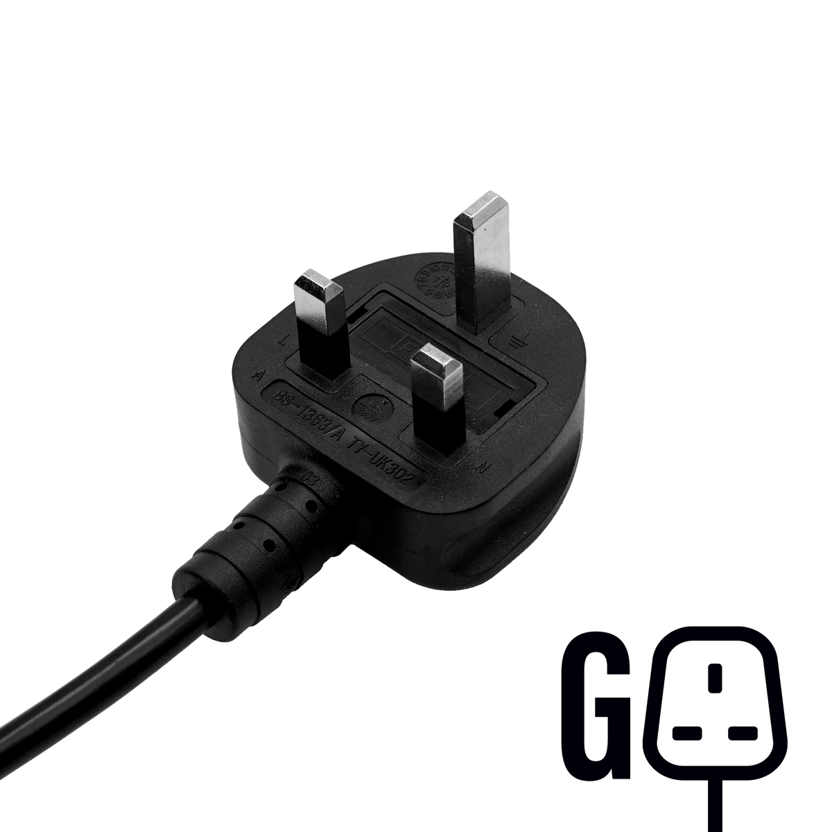 Hover Type-G International Power Cord - Monster Steel
