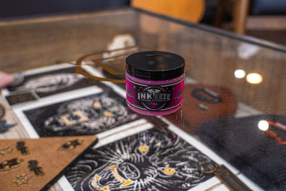 6oz Jar of Pink Glide Tattooing Ointment by INK-EEZE - Monster Steel