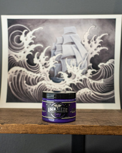 6oz Jar of Purple Glide Tattooing Ointment by INK-EEZE - Monster Steel