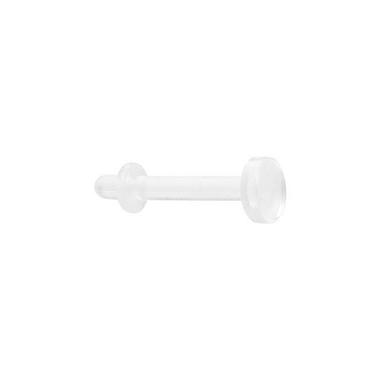 14g 5/16” Clear Acrylic Lip Labret Retainer — Price Per 1 - Monster Steel