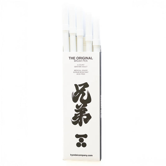 Kyōdai Soft-Tip Brush Pens — Pack of 5 Gentian Violet