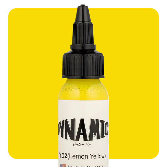 Dynamic Tattoo Ink | Lemon Yellow | 1 oz - Monster Steel